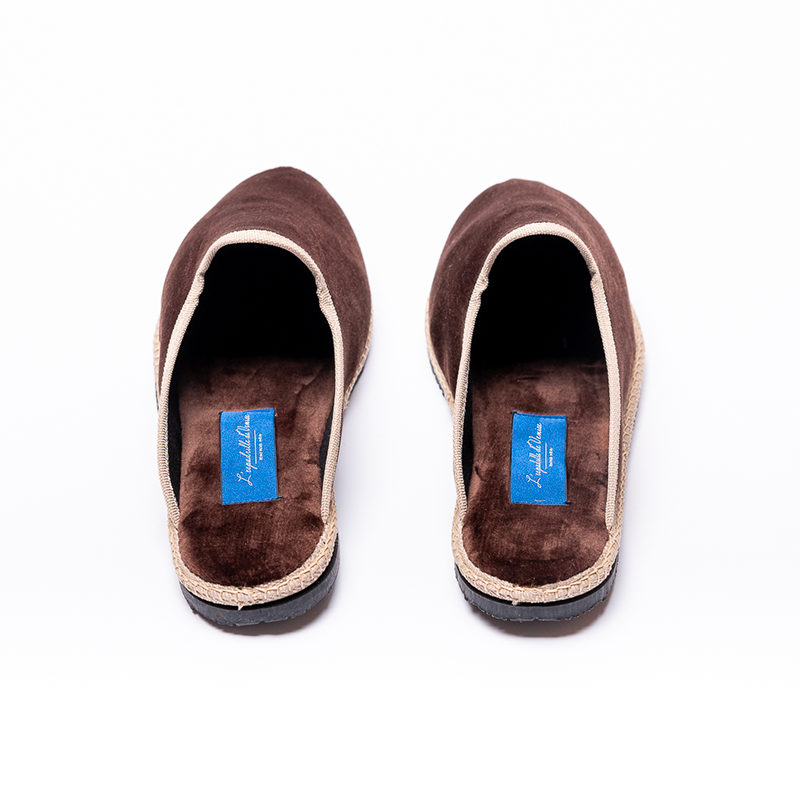 Friulane Clog - Brown | Ecru braid