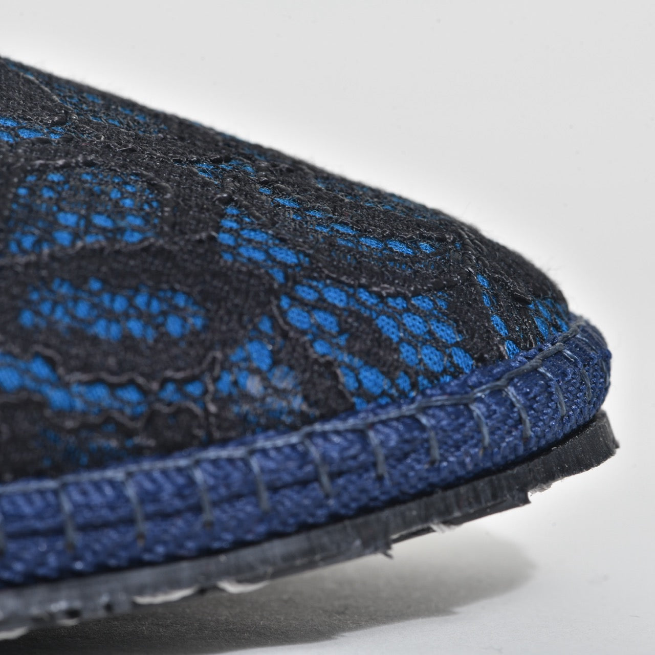 Furlane - Mary Jane - Fond Bleu I Recouvert dentelle Noir