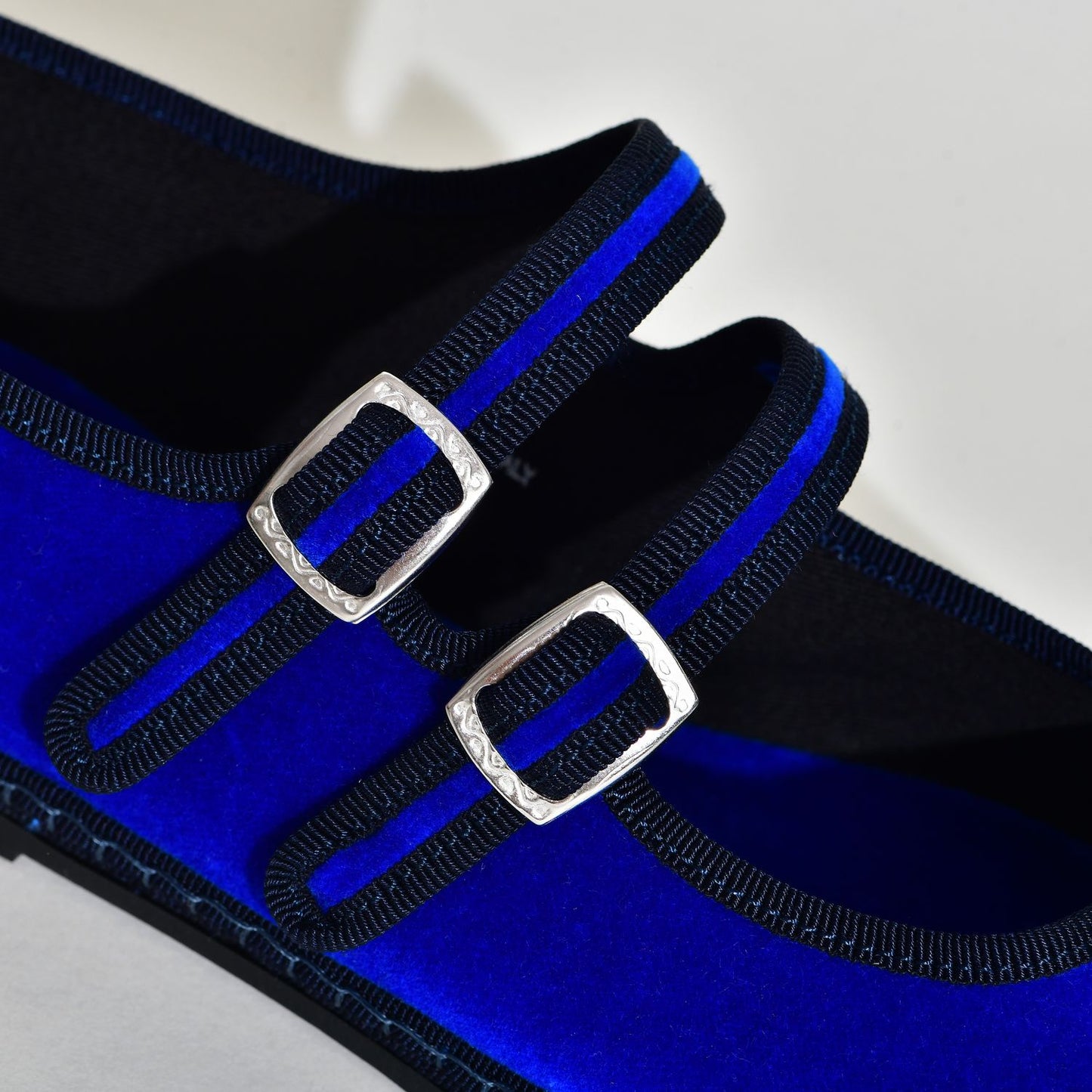 Furlane - Double Boucles Bleu Royal I Ganse Noir