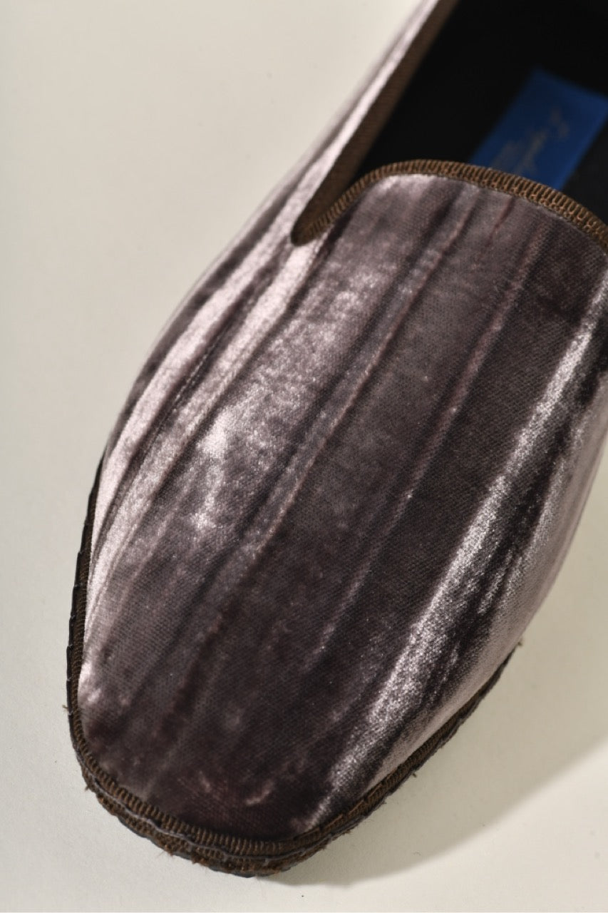 Friulane Velours Froissé Marron Glacé I Bout carré