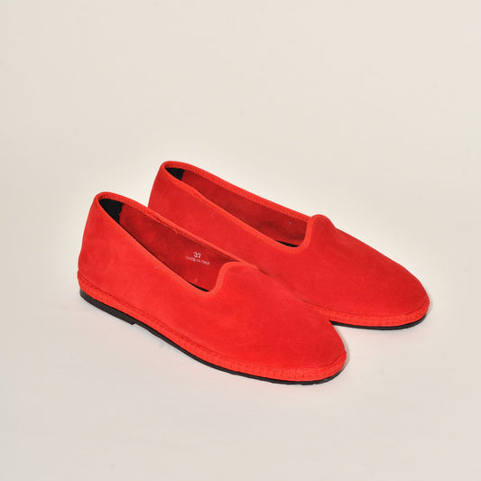 Friulane Daim - Rouge ferrari I Pour Elle & Lui