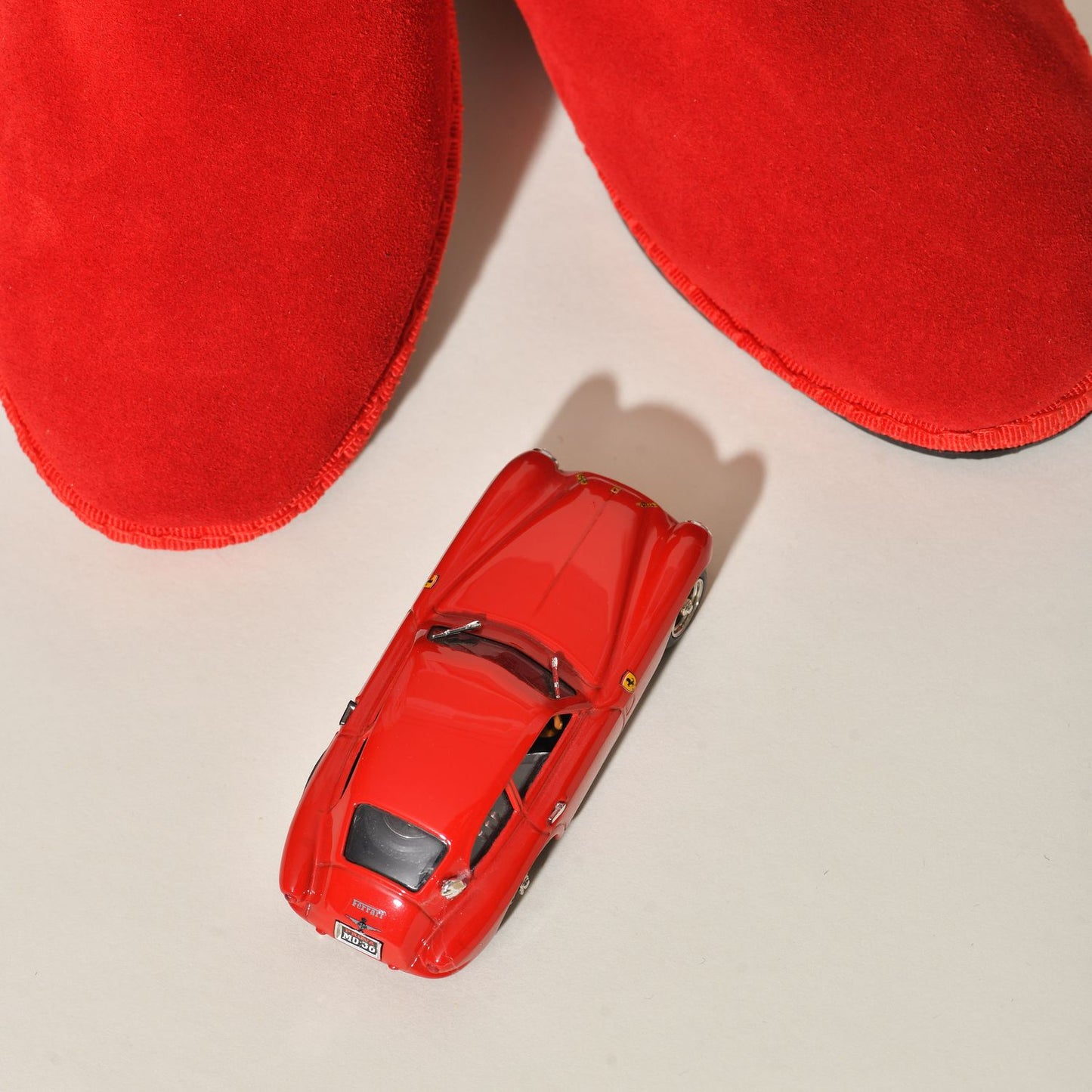 Friulane Daim - Rouge ferrari I Pour Elle & Lui