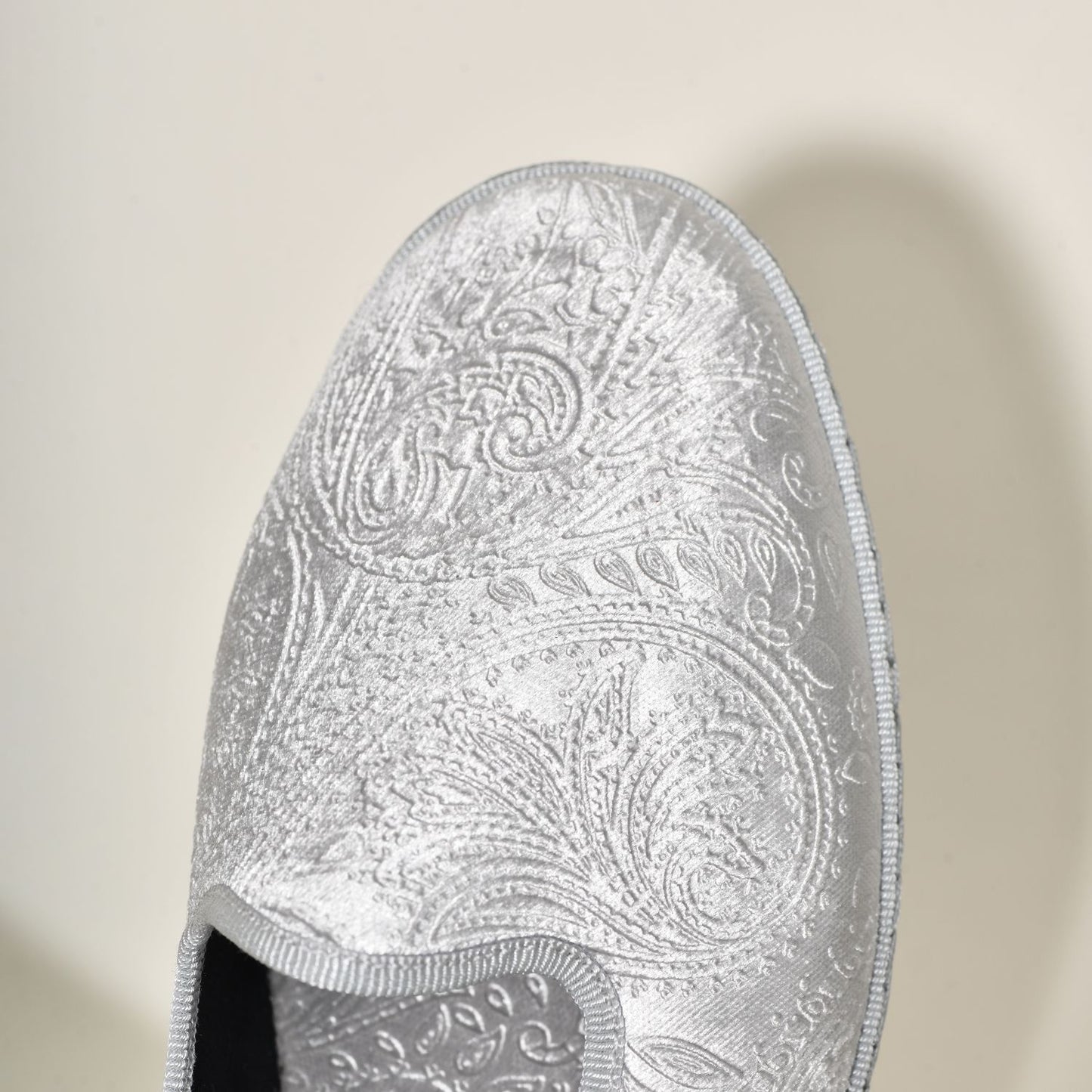 Friulane - Velours Motif Cashmere Silver - Elle & Lui