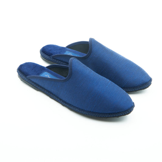 Friulane Clog - Shantung Blue - Wild silk