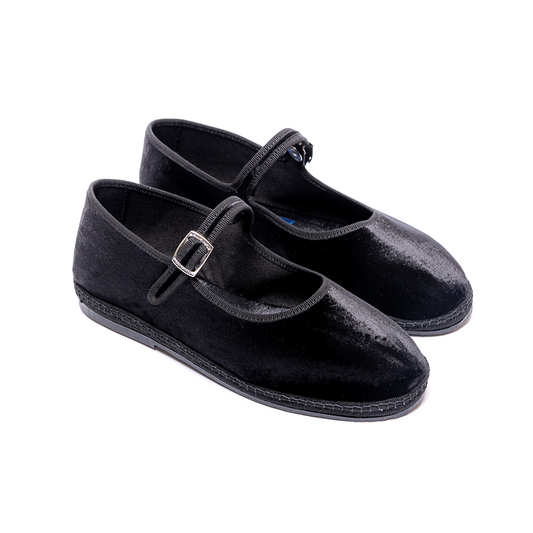 Mary Jane - Silky Black | Black Trim