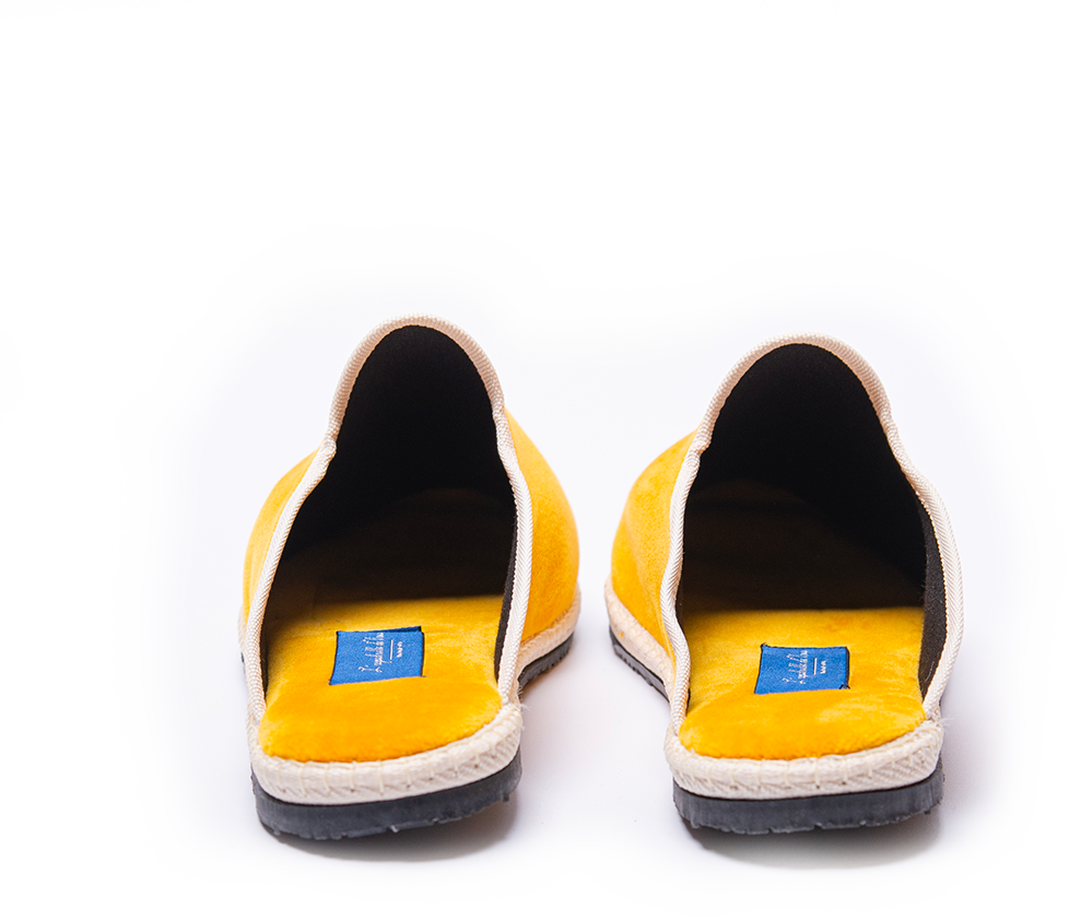 Friulane Clog - Ocher I off-white strap