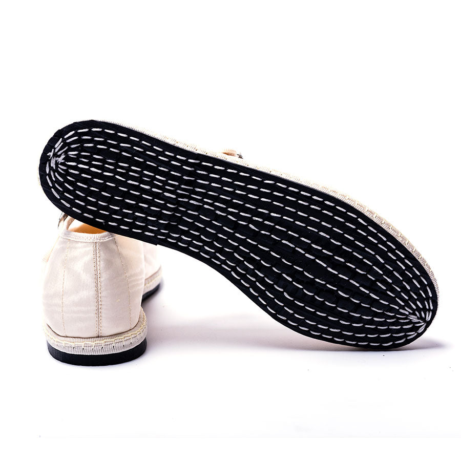 Furlane - Mary Jane Moire Blanc nacré | Ganse Nacre