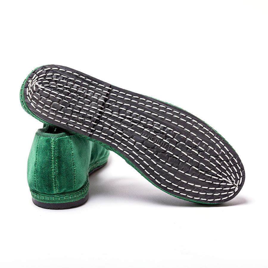 Furlane Mary Jane -Vert d'été | Ganse vert ton sur ton