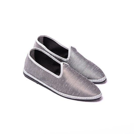 Friulane Paradisio - Soie sauvage Gris argent I Ganse Blanc