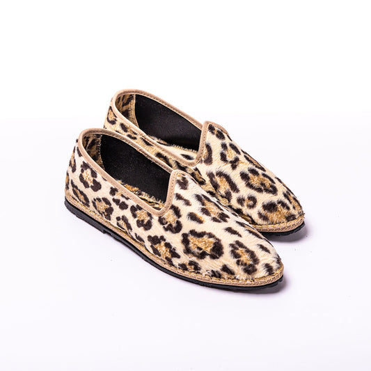 Friulane Paradisio - Velours Impression Fauve I Ganse Ecru