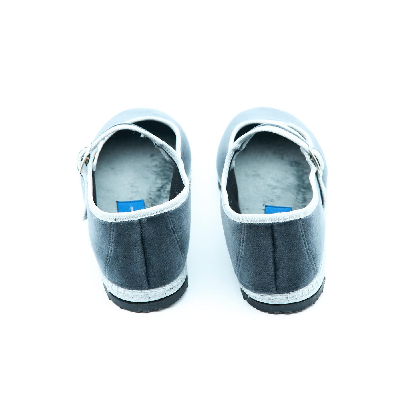 Mary Jane - Charcoal Grey | Light Grey Trim