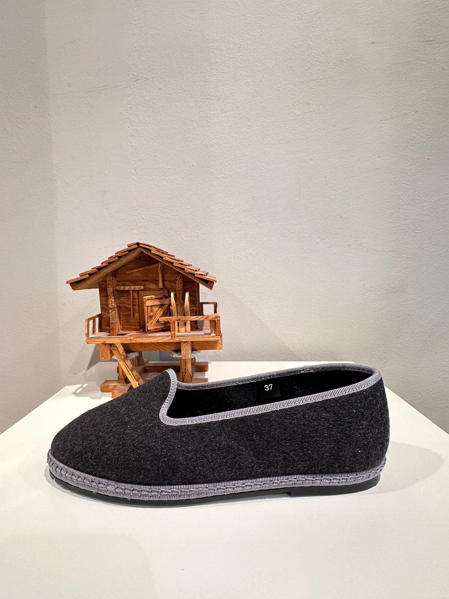 Friulane – EXCELLENCE-Serie | CASHMERE Grau - Hellgrauer Zopf 