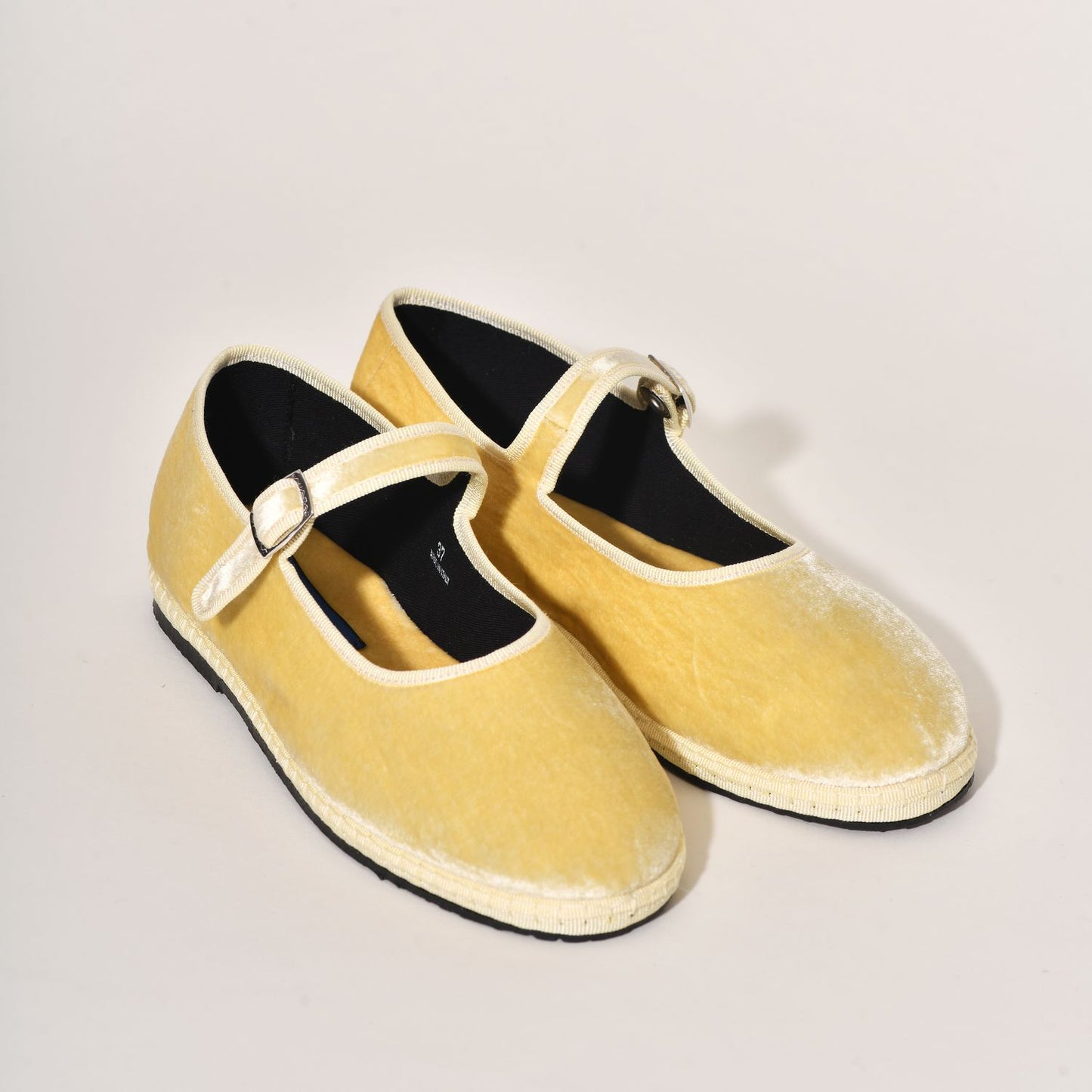 Furlane mary Jane - Velours soyeux I Jaune clair