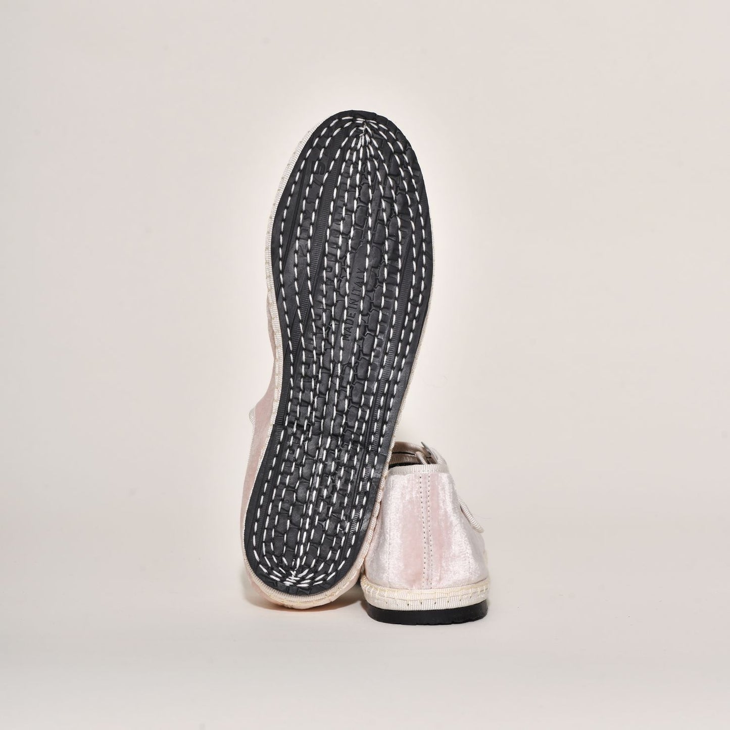 Furlane Mary Jane Velours Soyeux - Rose Perle
