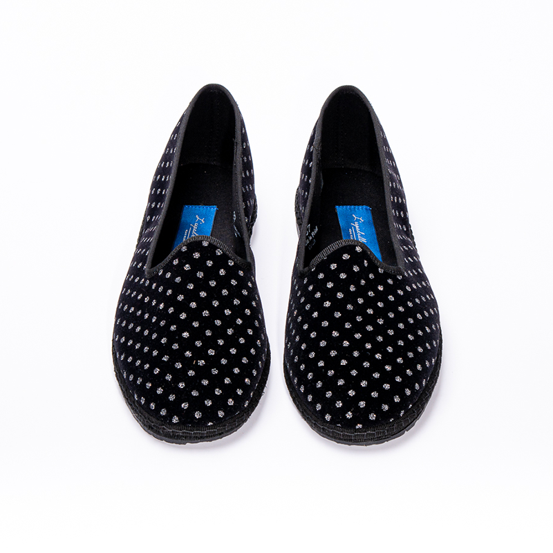 Friulane - Schwarz I Silber Diamantino Muster 