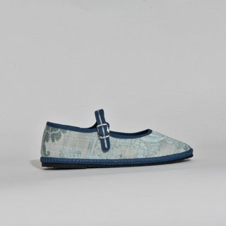 Mary Jane -  Impression Bleu - Style vénitien I Ganse Bleu Jean