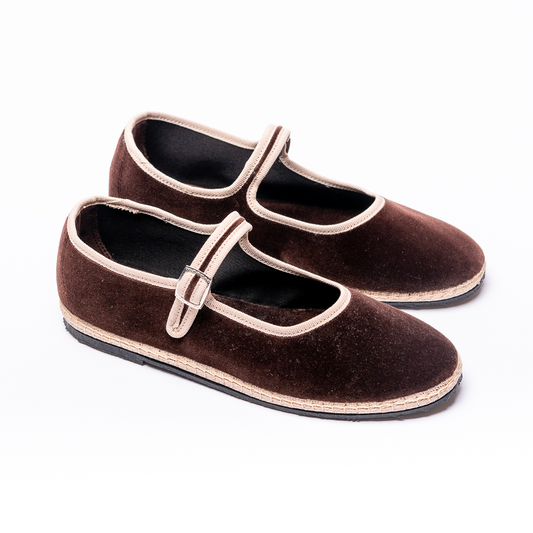 Mary Jane - Brown | Ecru Braid 