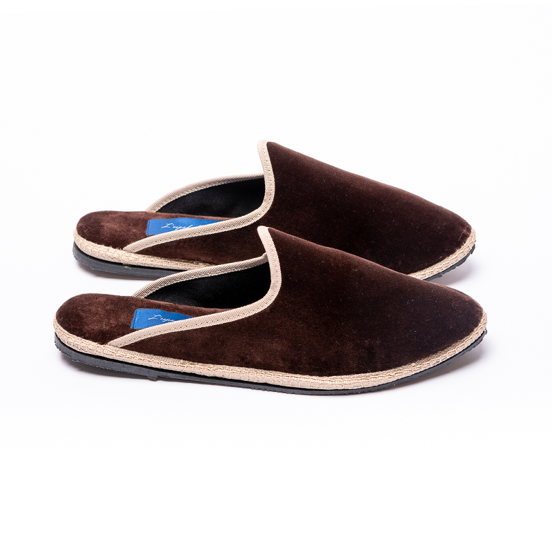 Friulane-Sabot - Braun | Naturfarbener Zopf 