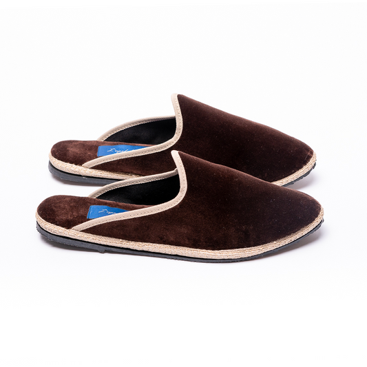 Friulane Clog - Brown | Ecru braid 