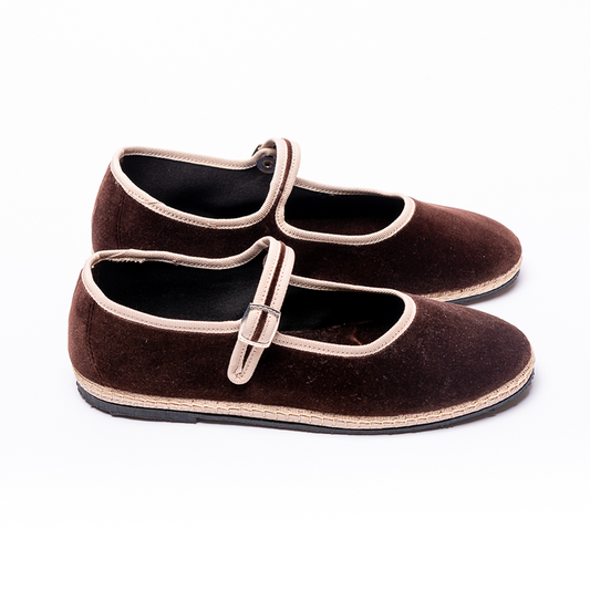 Mary Jane - Brown | Ecru Braid 