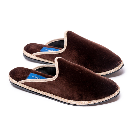 Friulane Clog - Brown | Ecru braid 