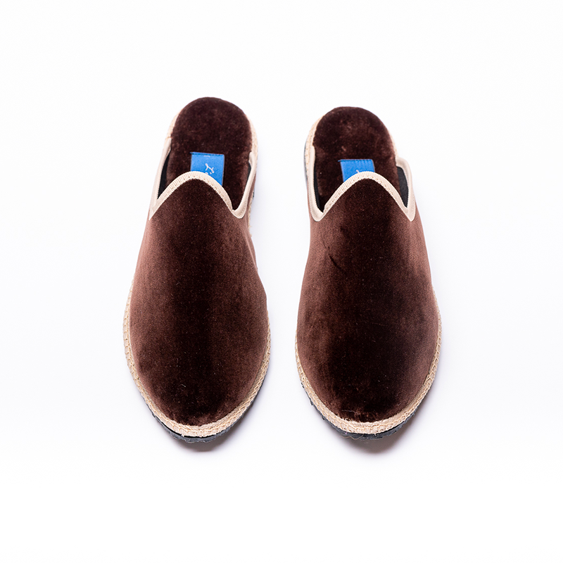 Friulane-Sabot - Braun | Naturfarbener Zopf 