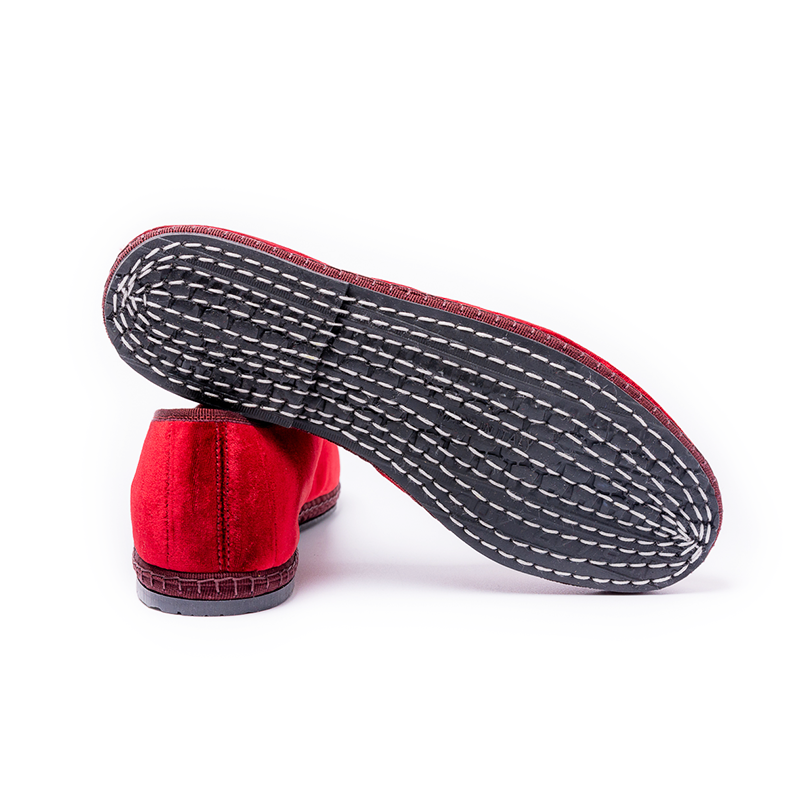 Friulane - Velours soyeux Rouge irisé nuance Bordeaux | Ganse Bordeaux