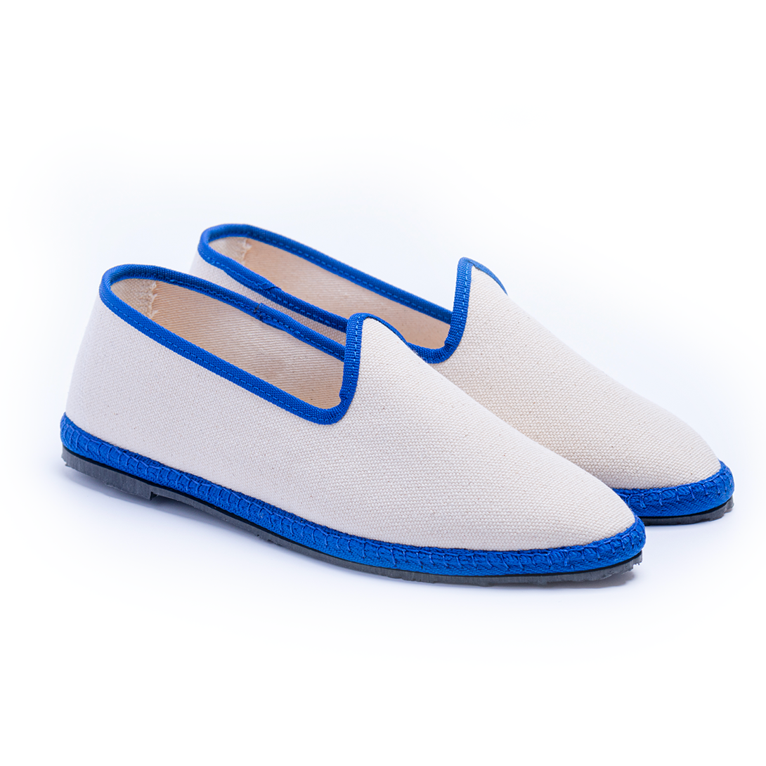 Friulane Paradisio – Cremeweiß | Blauer Zopf - Leinwand 