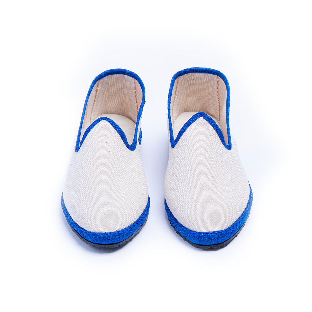 Friulane Paradisio – Cremeweiß | Blauer Zopf - Leinwand 