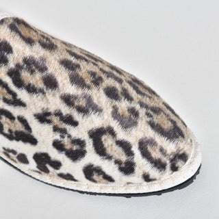 Friulane Sabot - Velours impression Fauve