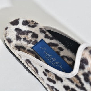 Friulane Sabot - Velours impression Fauve