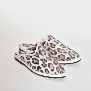 Friulane Sabot - Velours impression Fauve