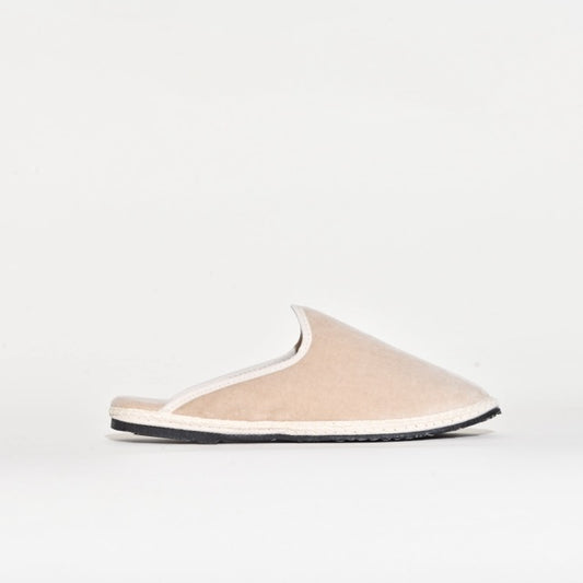 Friulane Sabot - Beige clair I Ganse Blanc cassé -  Pour Elle & Lui