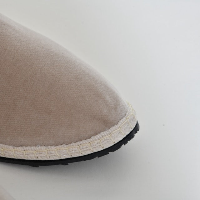 Friulane Sabot - Beige clair I Ganse Blanc cassé -  Pour Elle & Lui