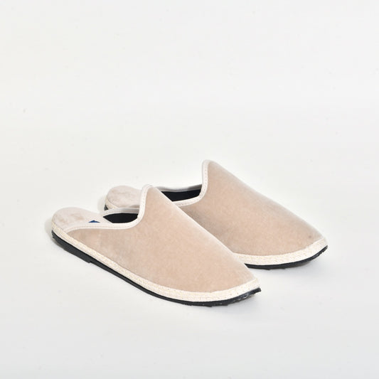 Friulane Sabot - Beige clair I Ganse Blanc cassé -  Pour Elle & Lui