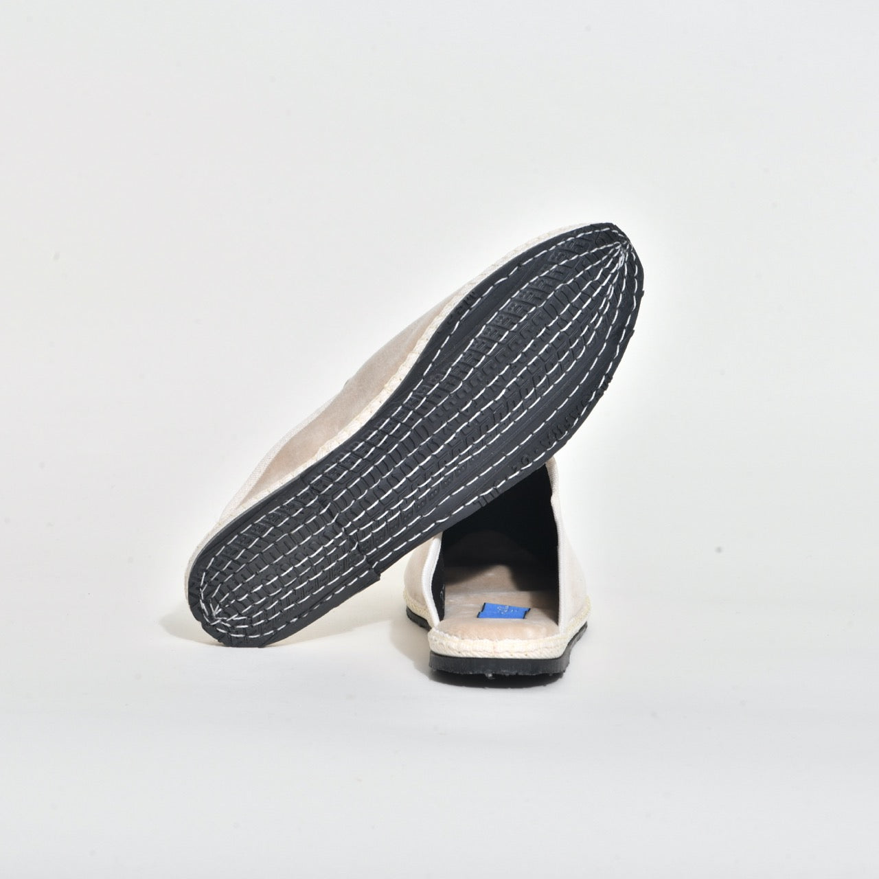 Friulane Sabot - Beige clair I Ganse Blanc cassé -  Pour Elle & Lui