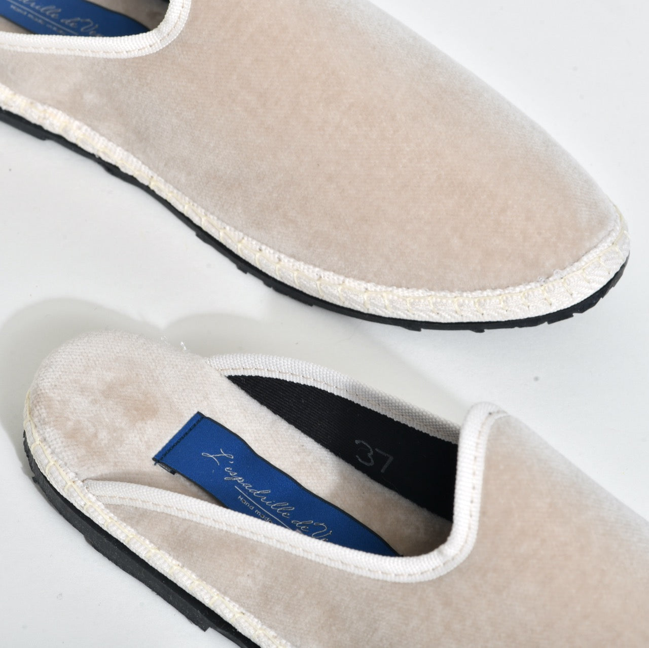 Friulane Sabot - Beige clair I Ganse Blanc cassé -  Pour Elle & Lui