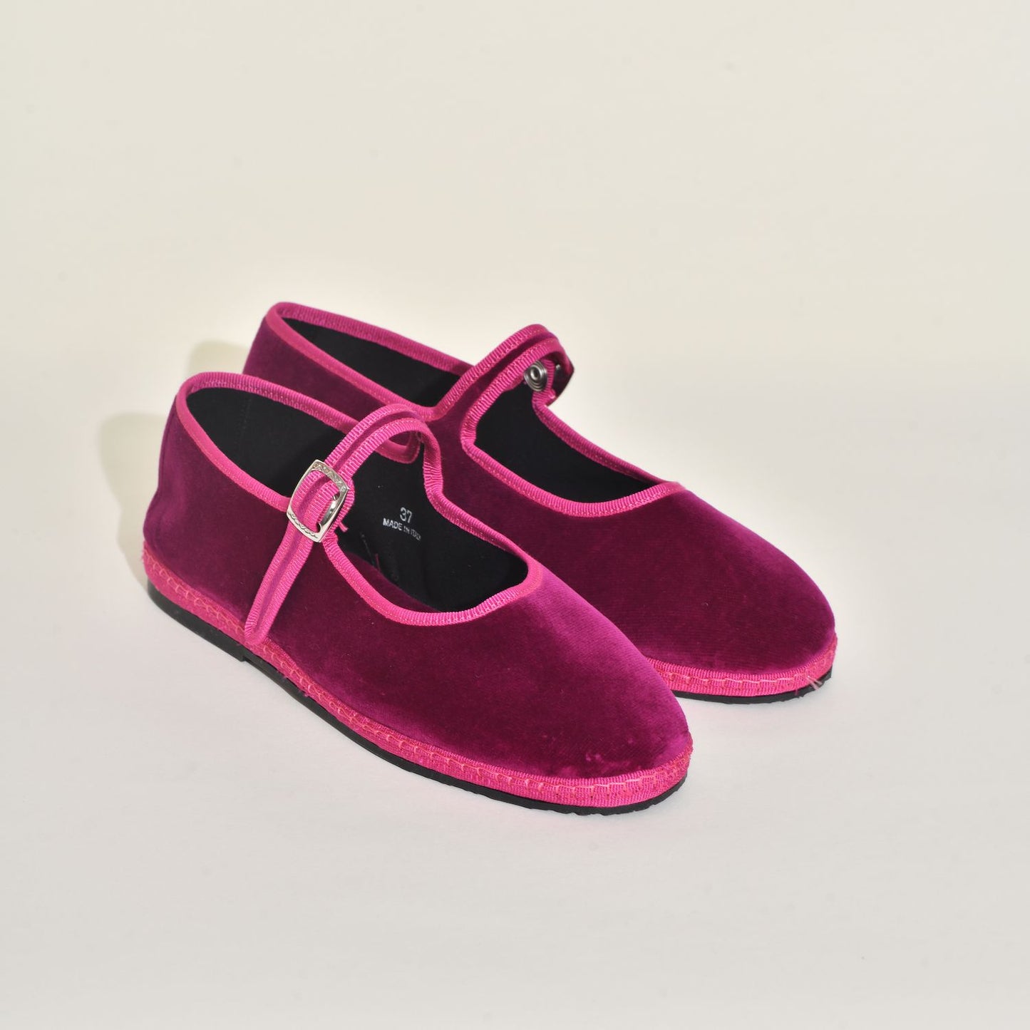 Mary Jane - Fuschia | Pink braid 