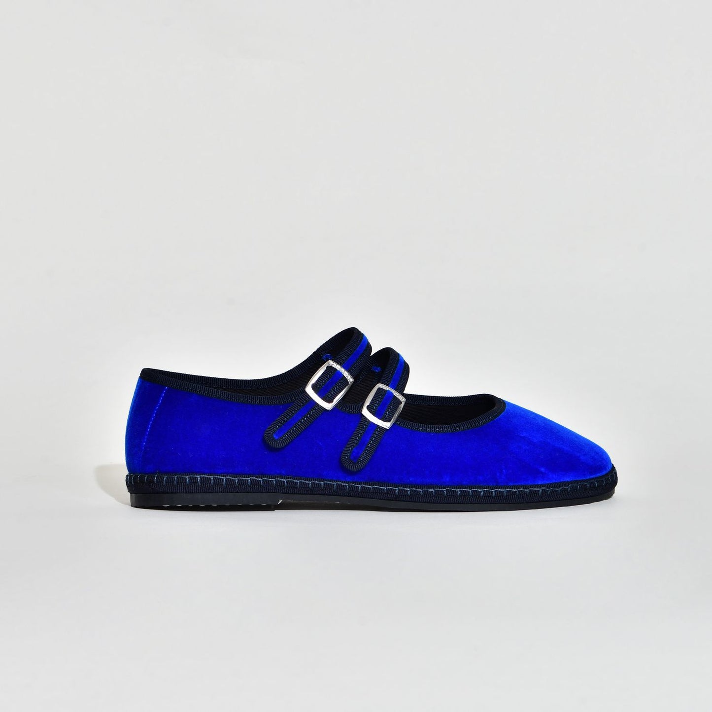 Furlane - Double Boucles Bleu Royal I Ganse Noir