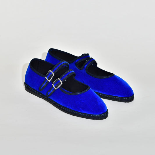 Furlane - Double Boucles Bleu Royal I Ganse Noir