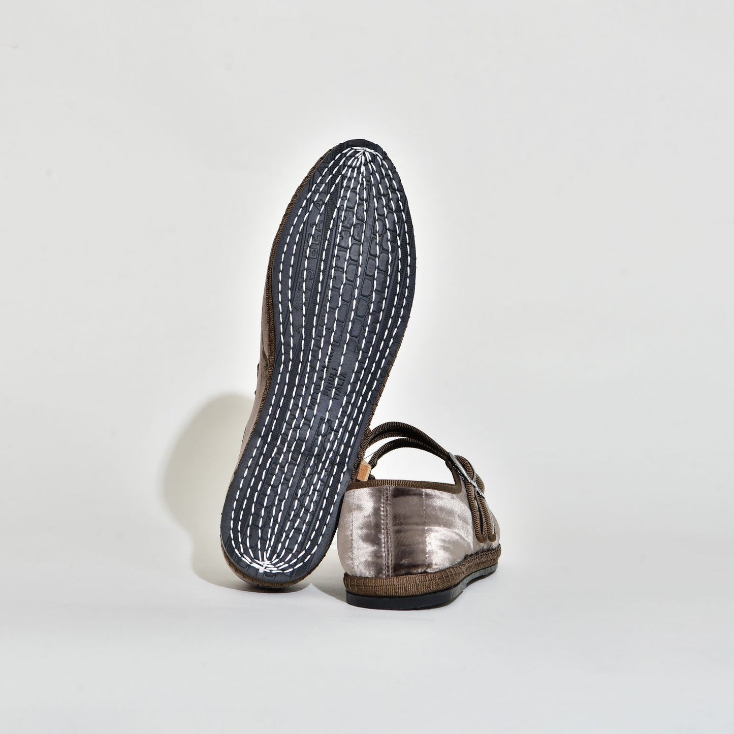 Furlane - Double boucle - Velours froissé marron glaçé