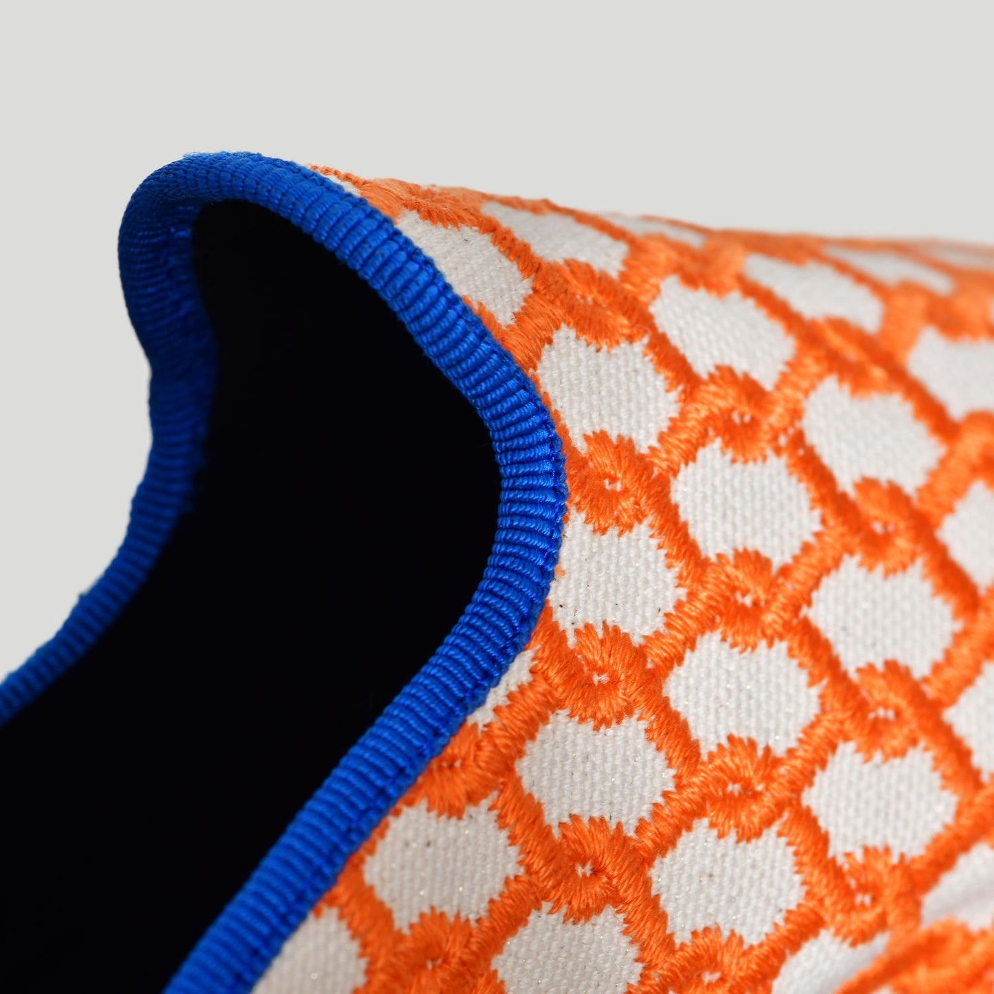 Friulane - Sabot fantaisie motif orange I Ganse Bleu roi