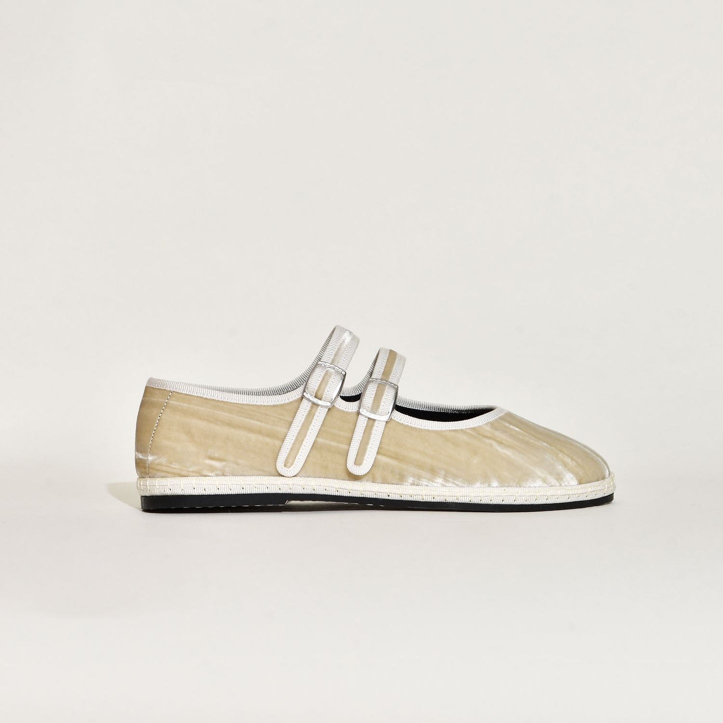 Furlane - Double Boucle  - Velours froissé  Blanc cassé I ganse crème