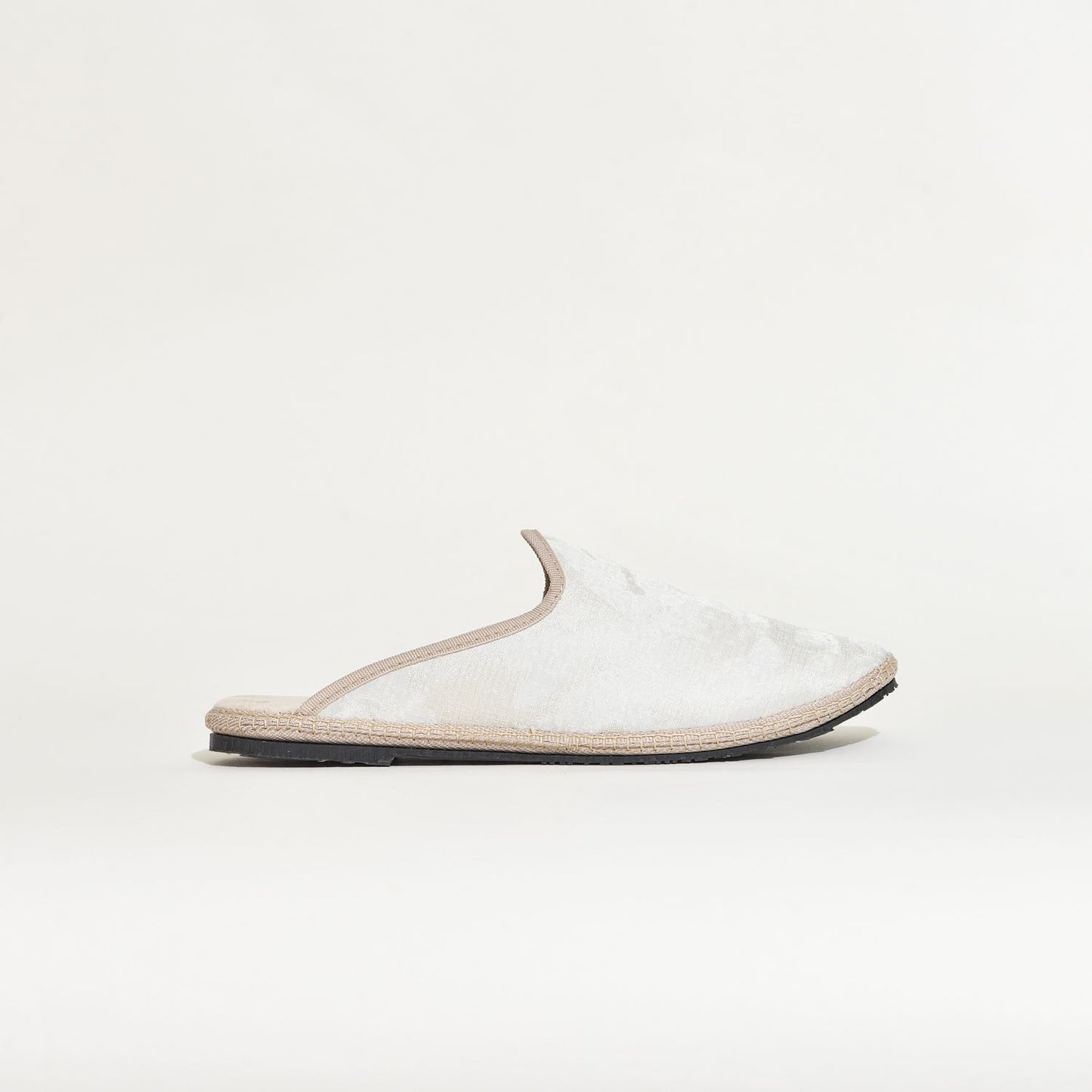 Friulane sabot - Tissu RUBELLI - Blanc cassé I Pour ELLE & LUI