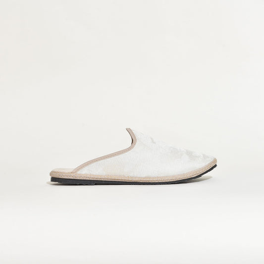 Friulane sabot - Tissu RUBELLI - Blanc cassé I Pour ELLE & LUI