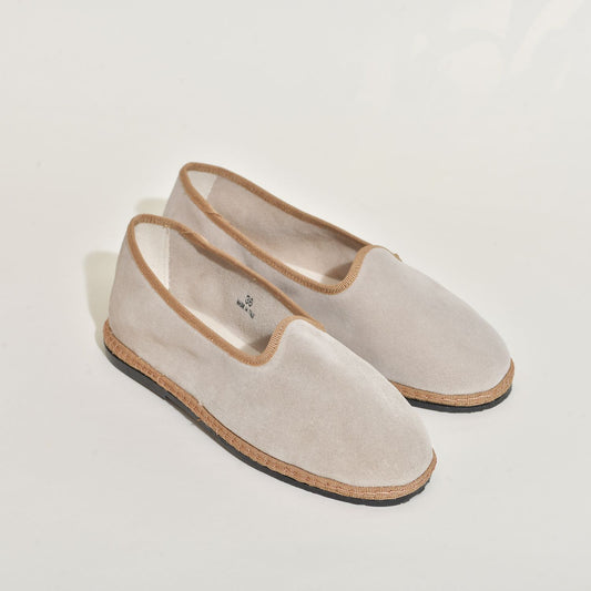 Friulane - Classique - Daim - Beige clair I Ganse brun très clair - Pour Elle& Pour Lui