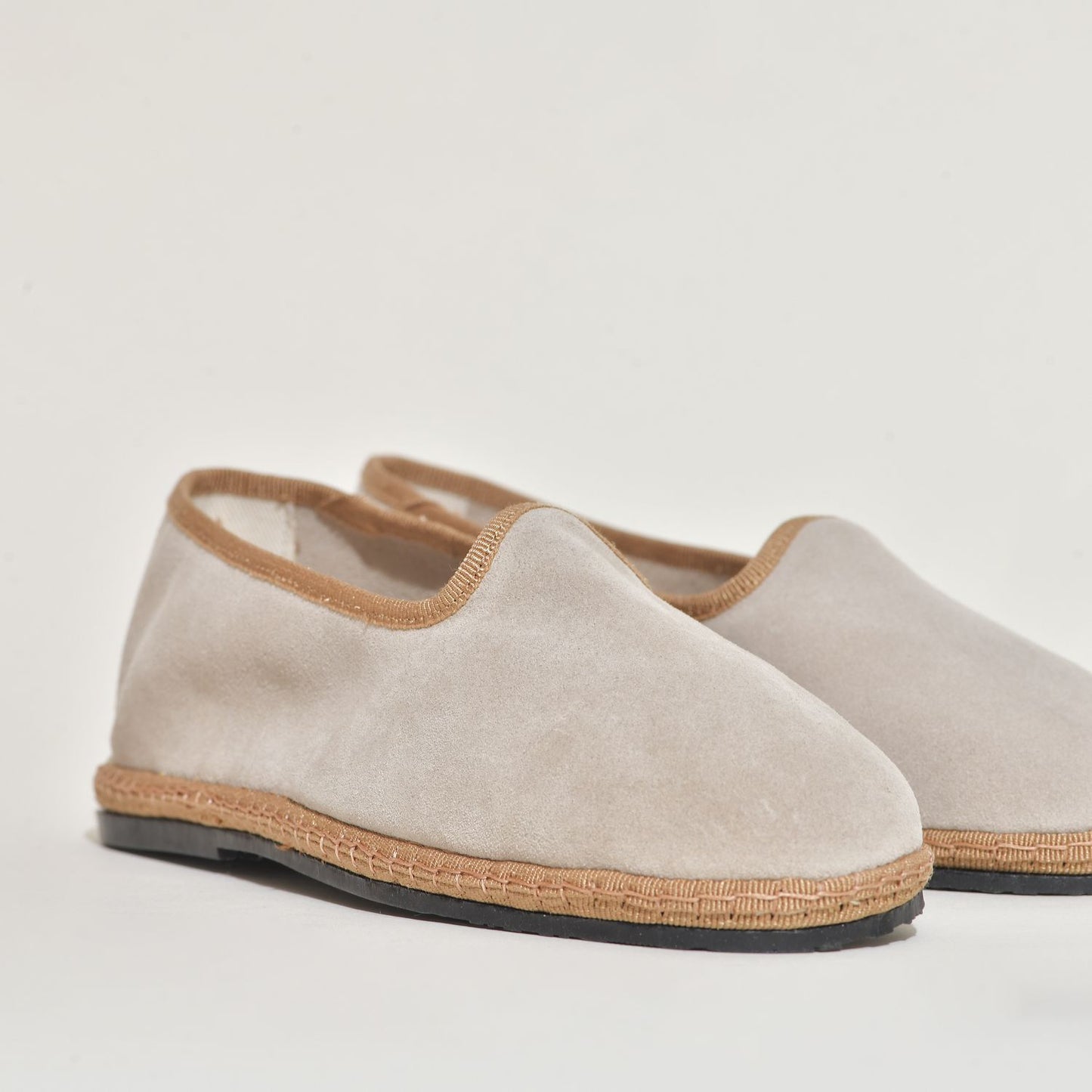 Friulane - Classique - Daim - Beige clair I Ganse brun très clair - Pour Elle& Pour Lui