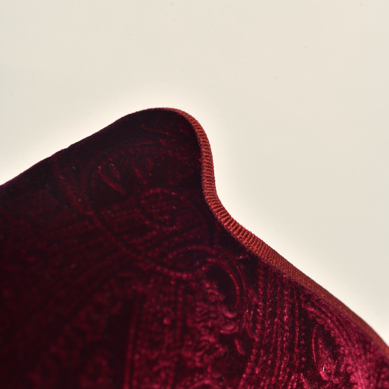 Friulane Sabot - Velours Borgeaux I Impression cashmere