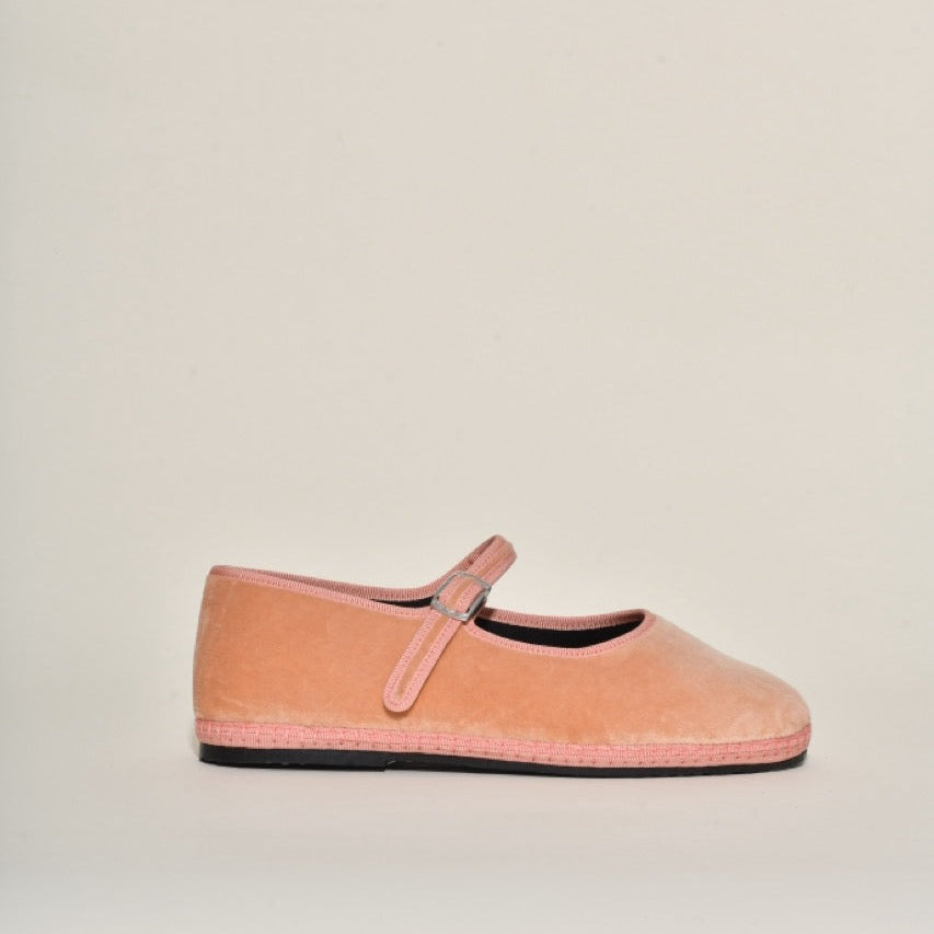 Furlane - Mary Jane Couleur pêche I ganse pêche