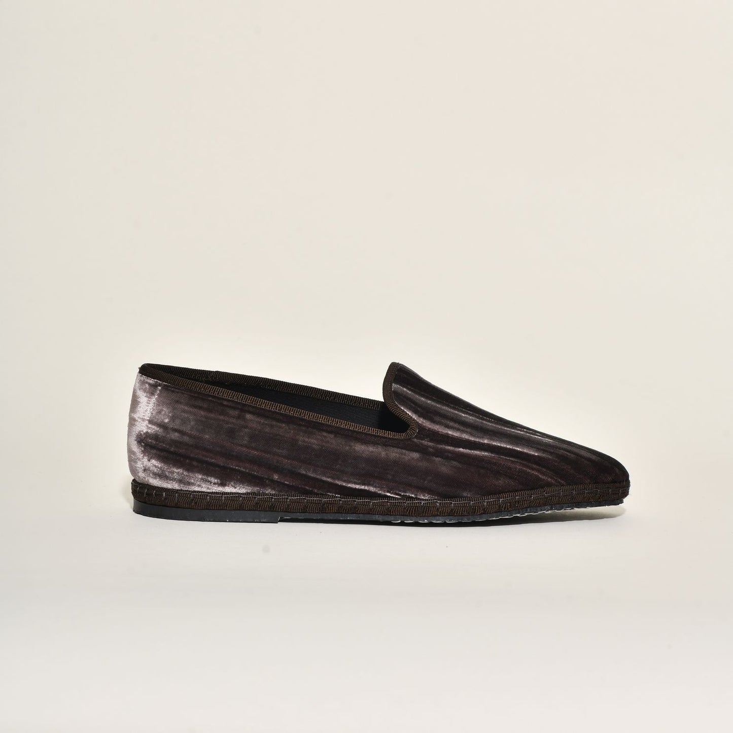 Friulane Velours Froissé Marron Glacé I Bout carré - Pour Elle & Lui